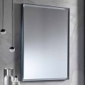 Pasqyrë muri me kornizë alumini dhe dritë LED prodhuar në Itali - Chik