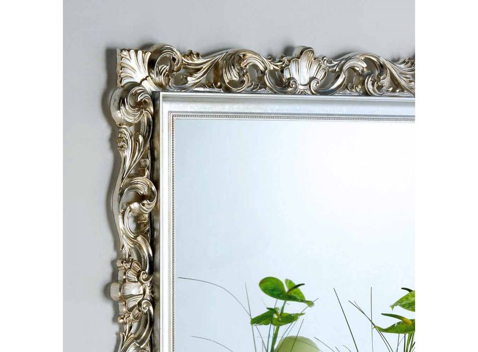 Pasqyrë muri projektuar me kornizë të dekoruar Marsy, 98x98 cm Viadurini