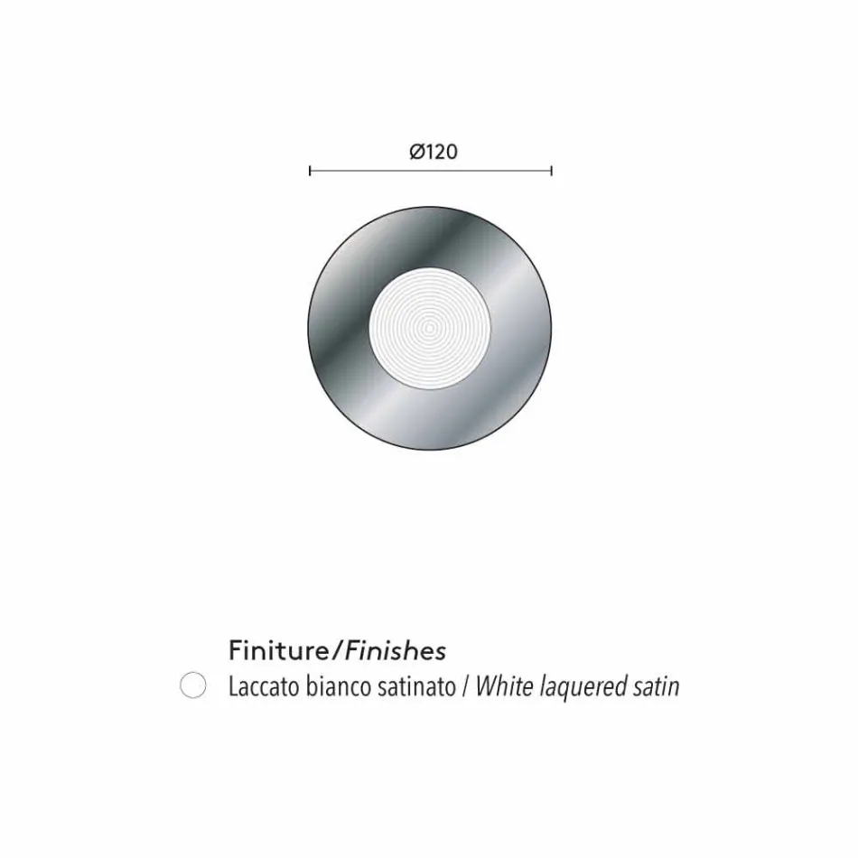 Pasqyrë muri me dizajn me mbështetëse MDF Malva Viadurini