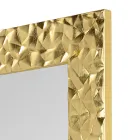 Pasqyrë muri në Dru të dekoruar me dorë Prodhuar në Itali - Niagara Viadurini