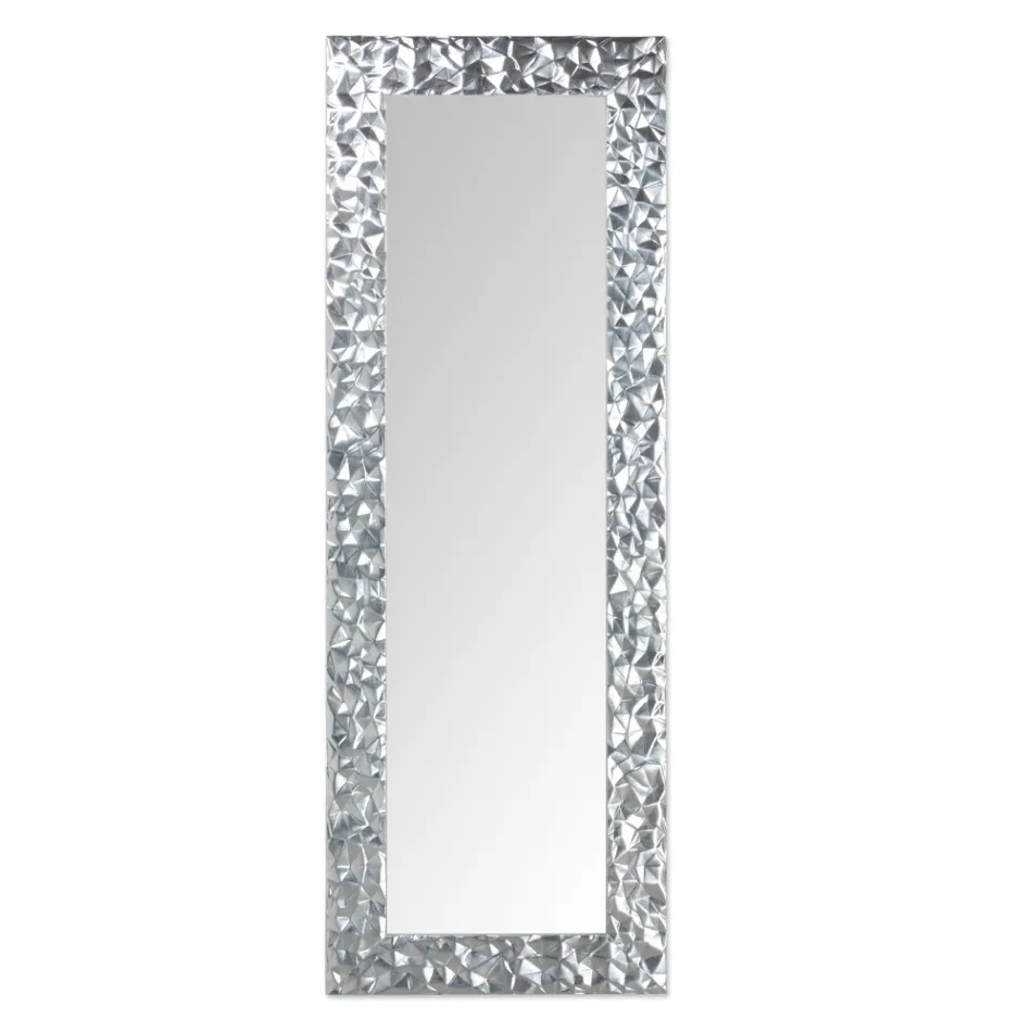 Pasqyrë muri në Dru të dekoruar me dorë Prodhuar në Itali - Niagara Viadurini