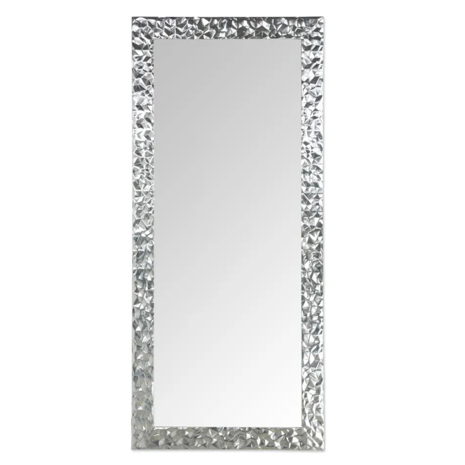 Pasqyrë muri në Dru të dekoruar me dorë Prodhuar në Itali - Niagara Viadurini