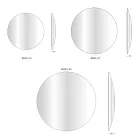 Pasqyra e murit në xhami konveks të lakuar në përfundime të ndryshme - dritë Viadurini