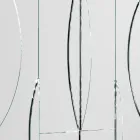 Pasqyrë Modulare Muri me Strukturë Druri Prodhuar në Itali - Saetta Viadurini