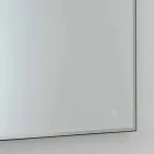 Pasqyrë muri katrore me kornizë qelqi të ngrirë prodhuar në Itali - Mirro Viadurini