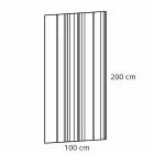 Pasqyrë drejtkëndëshe e murit të modelit modern të bërë në Itali - Koriander Viadurini