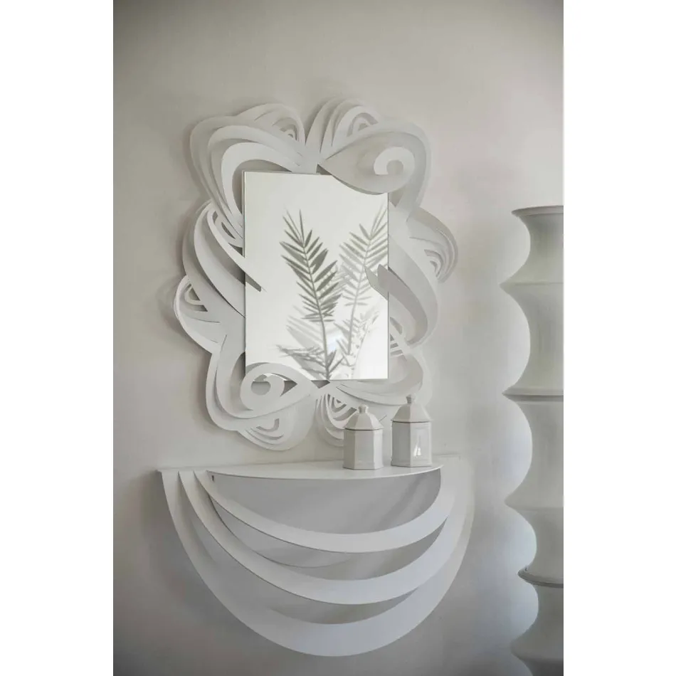 Pasqyra moderne drejtkëndëshe e hekurit e bërë në Itali - Penny Viadurini