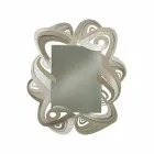 Pasqyra moderne e drejtkëndëshe në mur hekuri Made në Itali - Penny Viadurini