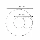 Pasqyra e murit të rrumbullakët me Satelitor që Rrotullohet 360 ° Made in Italy - Shaki Viadurini
