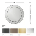 Pasqyrë muri e rrumbullakët me strukturë druri Prodhuar në Itali - Navona Viadurini