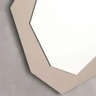 Pasqyrë muri në formë me kornizë qelqi prodhuar në Itali - Klori Viadurini