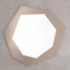 Pasqyrë muri në formë me kornizë qelqi prodhuar në Itali - Klori Viadurini