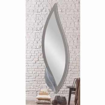 Pasqyra muri në formë pëllumbi gri moderne, e bërë në Itali Sagama