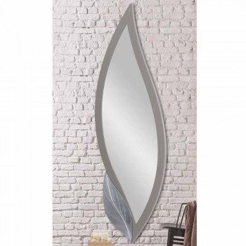Pasqyra muri në formë pëllumbi gri moderne, e bërë në Itali Sagama