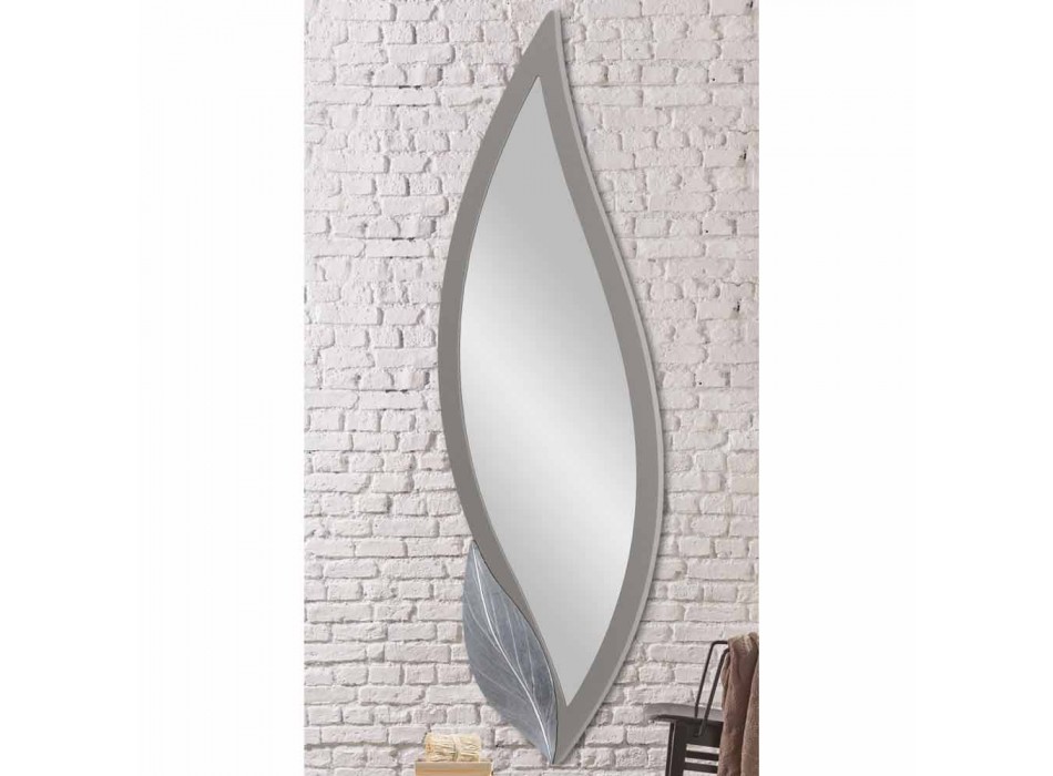 Pasqyra muri në formë pëllumbi gri moderne, e bërë në Itali Sagama Viadurini