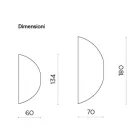 Pasqyrë Muri me Formë Prodhuar në Itali - Alfonsa Viadurini