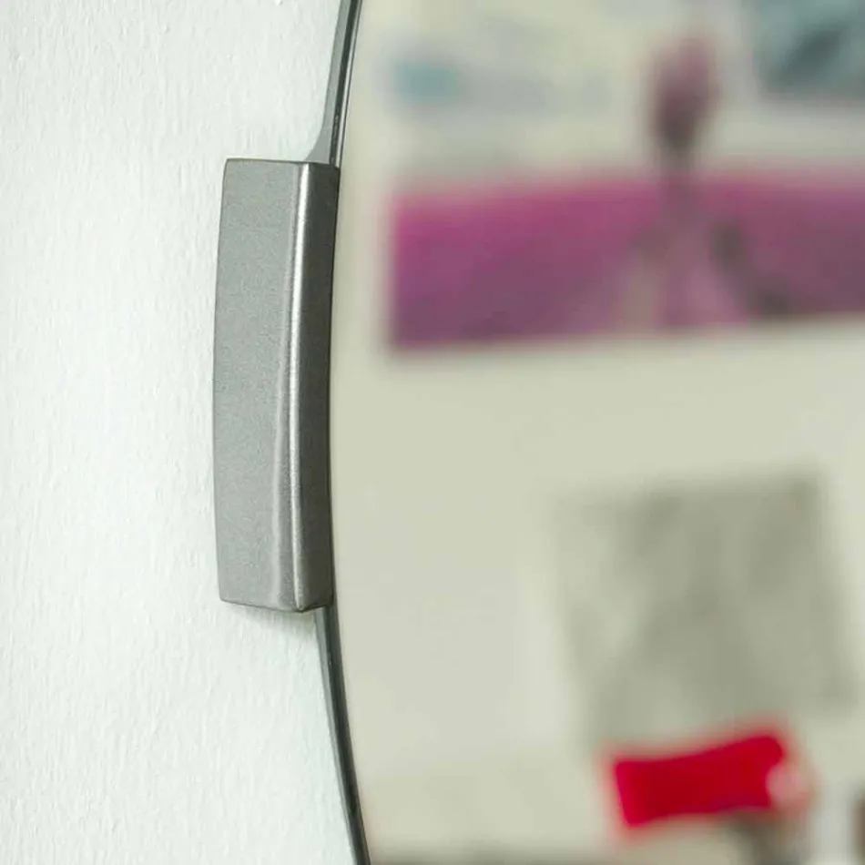 Pasqyrë e murit me një kornizë të modelit të dizajnit të rrumbullakët - Odosso Viadurini