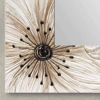 Pasqyrë muri me elle të dyfishtë të bërë në Itali Dizajn me rërë