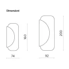 Pasqyrë e bërë nga 2 fletë të formuara mbivendosëse, e prodhuar në Itali - Adelaide Viadurini