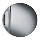 Pasqyrë prej qelqi të shkrirë me valë, e prodhuar në Itali - Candida Viadurini