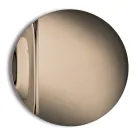 Pasqyrë prej qelqi të shkrirë me valë, e prodhuar në Itali - Candida Viadurini