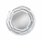 Pasqyra moderne rrethore e murit në hekur me ngjyrë të bërë në Itali - Oregano Viadurini