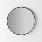 Pasqyrë muri me ndriçim të pasëm me kornizë të zezë Prodhuar në Itali - Riflessi Viadurini