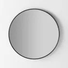 Pasqyrë muri me ndriçim të pasëm me kornizë të zezë Prodhuar në Itali - Riflessi Viadurini