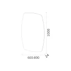 Pasqyrë rrethuese LED me ndriçim të pasëm Made in Italy - Sleep Viadurini