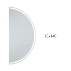 Pasqyrë me ndriçim nga prapa me shirit LED të vazhdueshëm - Excelsior Viadurini