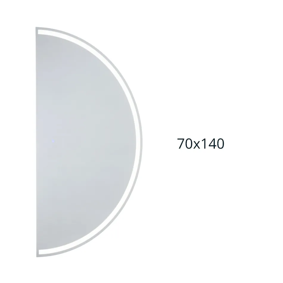 Pasqyrë me ndriçim nga prapa me shirit LED të vazhdueshëm - Excelsior Viadurini