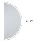 Pasqyrë me ndriçim nga prapa me shirit LED të vazhdueshëm - Excelsior Viadurini