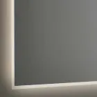 Pasqyrë banjo me ndriçim me kornizë me rërë të prodhuar në Itali - Floriana Viadurini