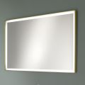 Pasqyrë muri drejtkëndëshe Kornizë metali me ngjyra të ndryshme dhe dritë të udhëhequr - Renga