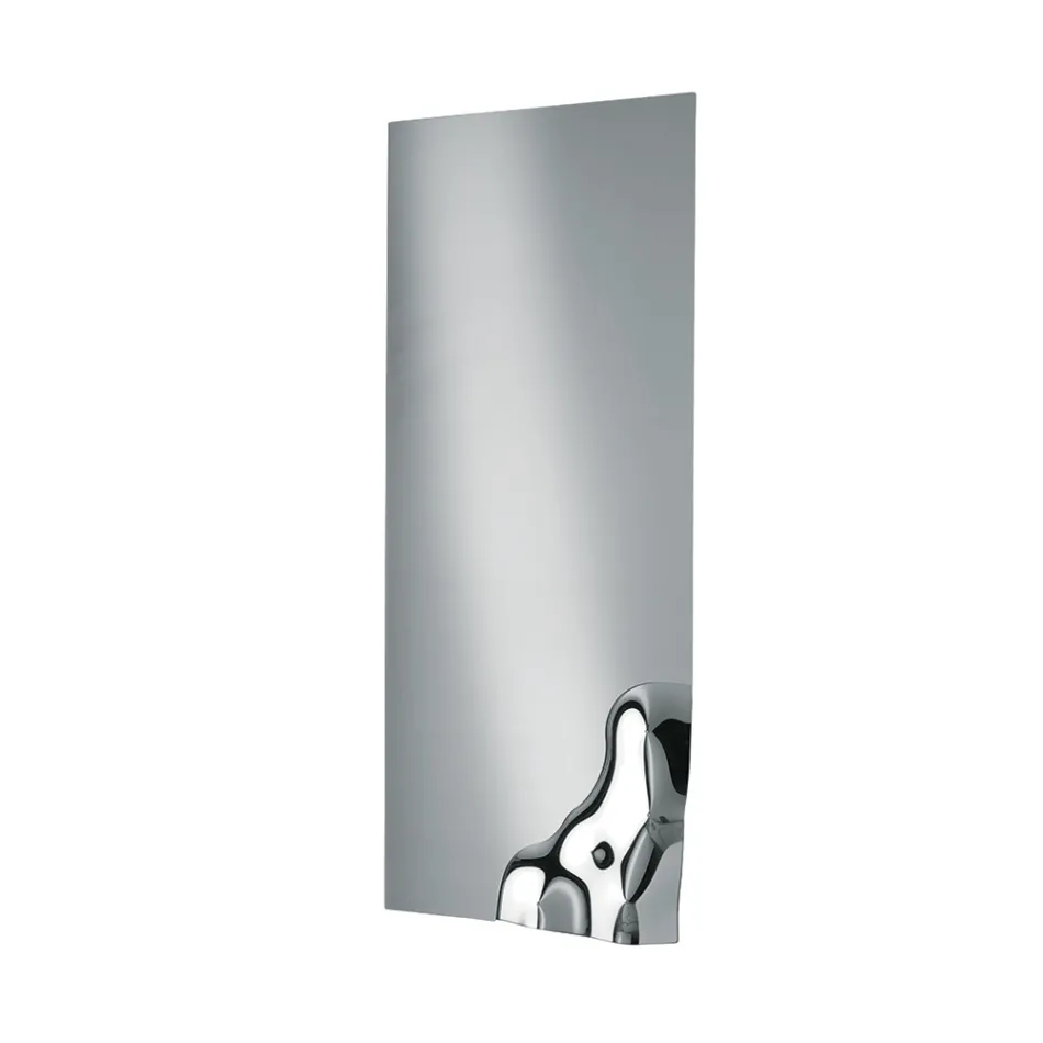 Pasqyrë Drejtkëndëshe me Kënd në Xham të Shkrirë Prodhuar në Itali - Adelinda Viadurini