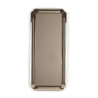 Pasqyrë Drejtkëndëshe me Kornizë Kristal të Derdhur Prodhuar në Itali - Belinda Viadurini