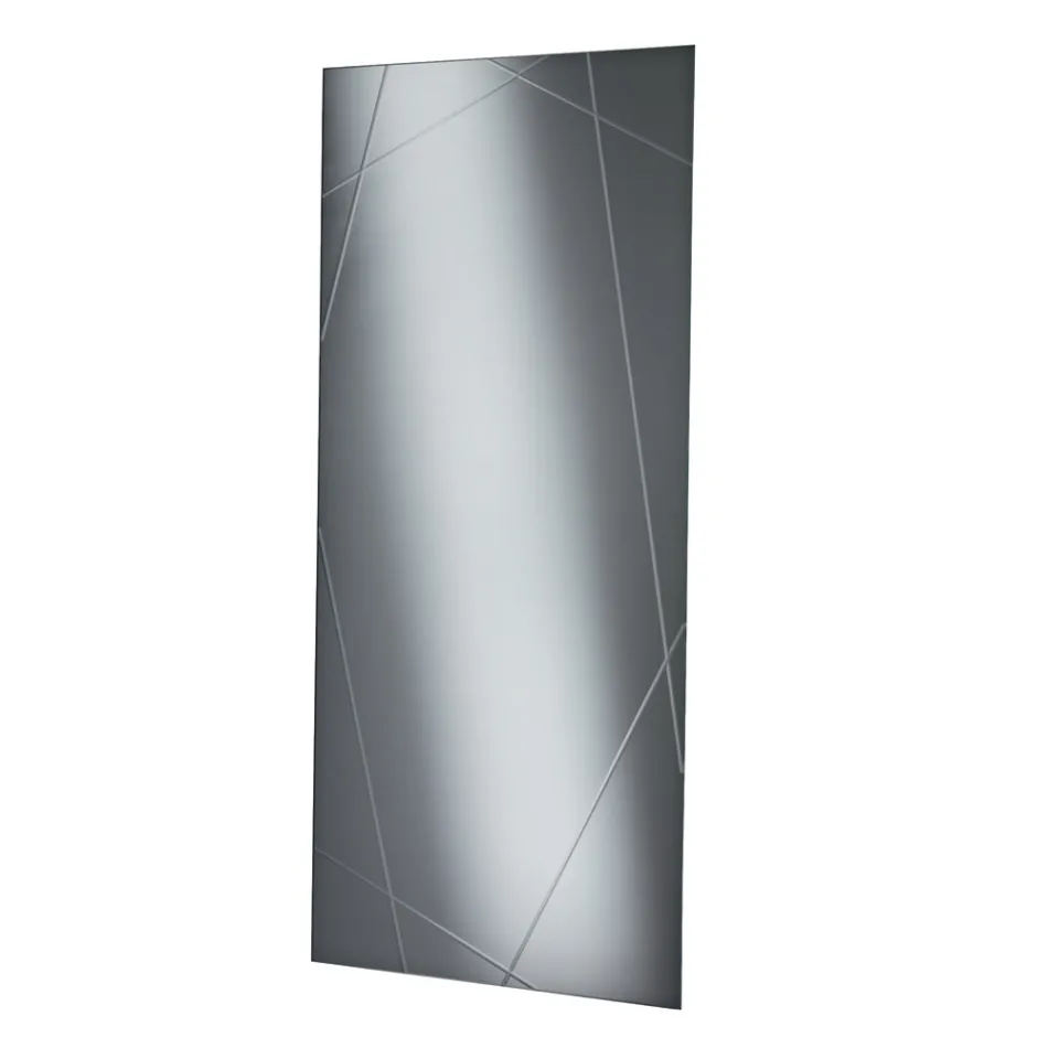 Pasqyrë Drejtkëndëshe me Gdhendje me Lazer Prodhuar në Itali - Alberta Viadurini