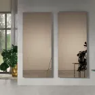 Pasqyrë Drejtkëndëshe me Gdhendje me Lazer Prodhuar në Itali - Alberta Viadurini