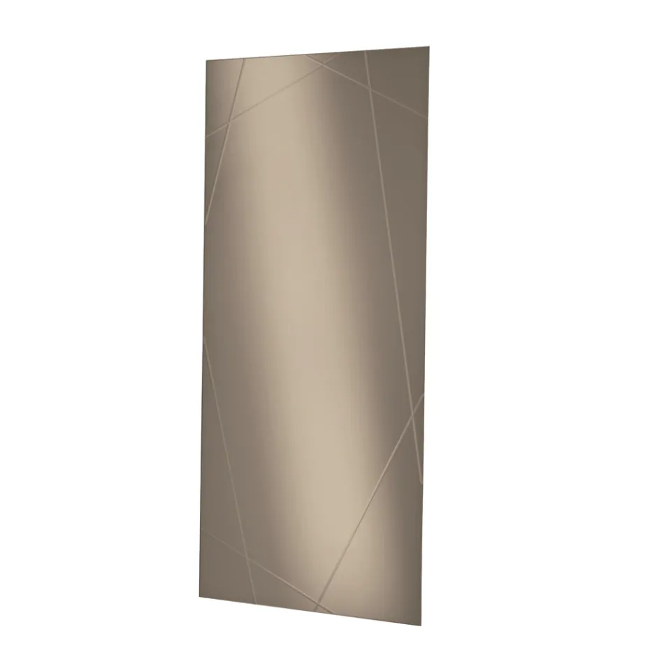 Pasqyrë Drejtkëndëshe me Gdhendje me Lazer Prodhuar në Itali - Alberta Viadurini