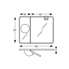 Pasqyrë drejtkëndëshe druri dhe pasqyrë zmadhuese Prodhuar në Itali - Curie Viadurini