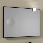 Pasqyrë drejtkëndëshe druri dhe pasqyrë zmadhuese Prodhuar në Itali - Curie Viadurini