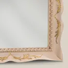 Pasqyrë drejtkëndore me dru të bardhë në stil klasik Prodhuar në Itali - Firence Viadurini