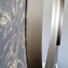 Pasqyrë muri e rrumbullakët me kornizë bronzi, të zezë, platin ose bakri - Renga Viadurini