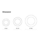 Pasqyrë e rrumbullakët me kornizë qelqi të valëzuar Prodhuar në Itali - Adelma Viadurini