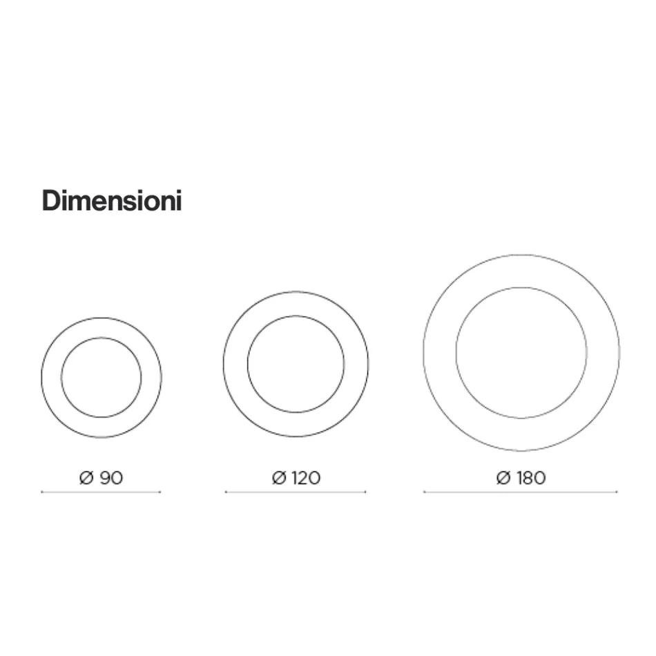Pasqyrë e rrumbullakët me kornizë qelqi të valëzuar Prodhuar në Itali - Adelma Viadurini