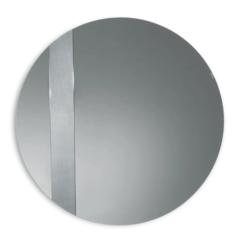 Pasqyrë e rrumbullakët me rrjetë të integruar, e prodhuar në Itali - Brigitta Viadurini