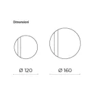 Pasqyrë e rrumbullakët me rrjetë të integruar, e prodhuar në Itali - Brigitta Viadurini