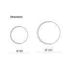 Pasqyrë Muri e Rrumbullakët me Lëmim Anësor Prodhuar në Itali - Andreina Viadurini