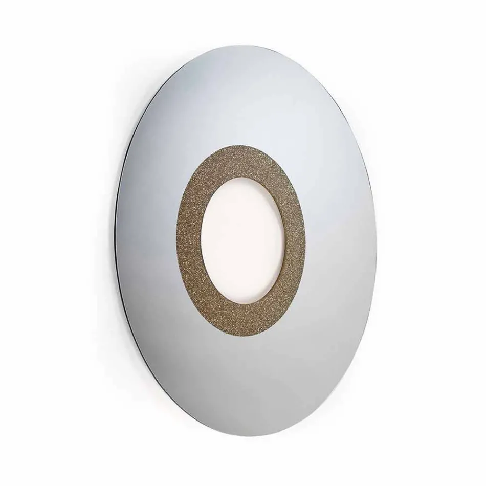 Pasqyrë e rrumbullakët e dizajnit modern të bërë në Itali Aris Viadurini