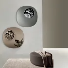 Pasqyrë me formë me futje qelqi të valëzuar Prodhuar në Itali - Adalberta Viadurini